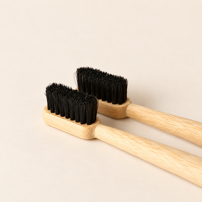 Horse Bristle and Bamboo Handle Toothbrush (4 Pack)