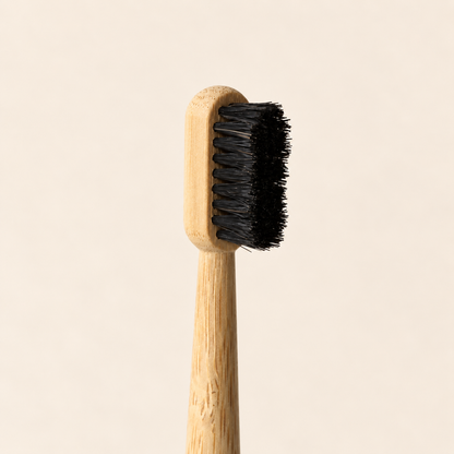 Horse Bristle and Bamboo Handle Toothbrush (4 Pack)