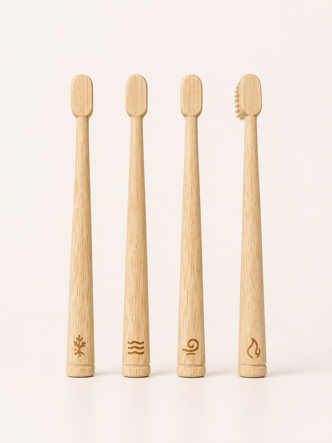 Kids Boar Bristle and Bamboo Handle Toothbrush